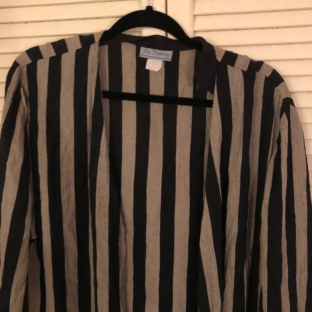 {SALE} VTG DMG pinup pinstripe longline duster - Picture 5 of 8